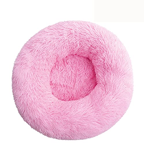 Beruhigendes Hundebett für kleine Hunde – Donut waschbar, kleines Haustierbett, Anti-Angst, rund, flauschiges Plüsch-Katzenbett, passend für Haustiere, Durchmesser 40,6 cm von youyoucool