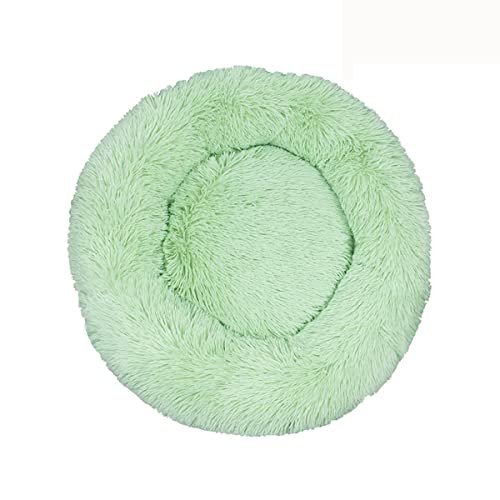 Beruhigendes Hundebett für kleine Hunde – Donut waschbar, kleines Haustierbett, Anti-Angst, rund, flauschiges Plüsch-Katzenbett, passend für Haustiere, Durchmesser: 99 cm von youyoucool