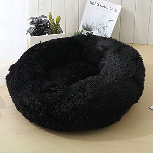 Hunde-Katzenbett, Donut-Haustierbett für kleine Hunde, flauschig, gemütlich, selbstwärmend, verbesserter Schlaf, Haustierkissen, rutschfest, maschinenwaschbar, leicht, Durchmesser 71 cm von youyoucool