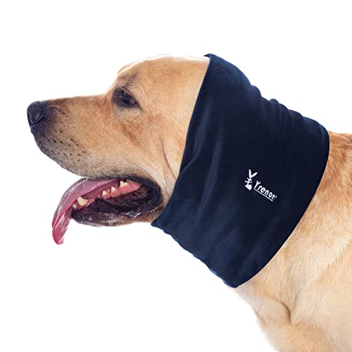 Hunde-Kapuzenpullover, weiche Snoods für Hunde, atmungsaktive Hunde-Kopfwickel-Ohrabdeckung für Angstlinderung und Beruhigung, keine Klappe, Ohrwickel für Hunde, reduzieren Angstzustände, Thunder, von yrenoer