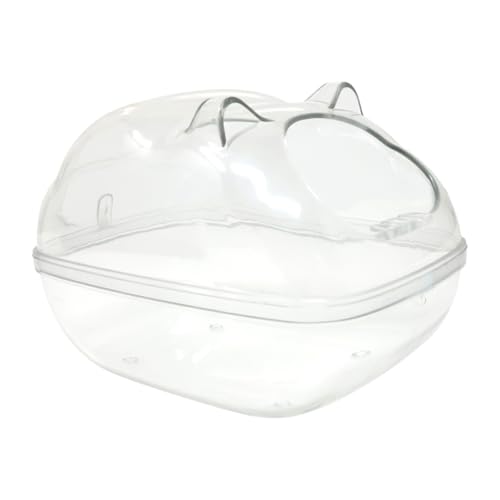 yueton 1 x Hamster-Badewanne, vollständig transparent, für Hamster, Sandbad, Hamster, Badezimmer, Hamster, Toilette für Hamster, goldenes Affenjunges von yueton