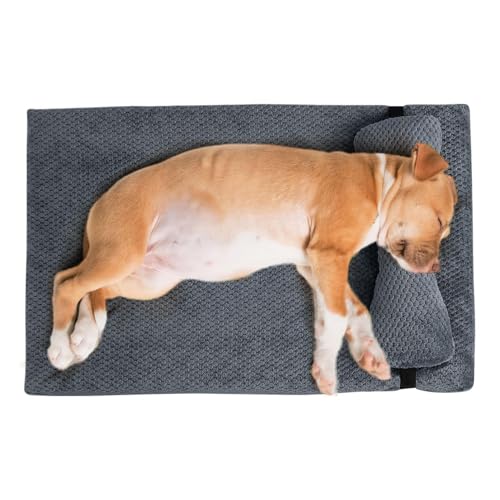 yybng Hundebett, Orthopädische Hundematte Mit Abnehmbarem Kissen, rutschfeste Unterseite Hundesofa, Hundebett Mit Kissen, Haustiercouchbett, Hundebetten Und Möbel von yybng