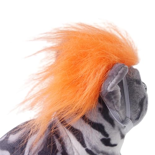 Hunde-Perücke, orangefarbenes -Kopfbedeckung, Kostüm, Katze, Cosplay, Dekoration für Welpen, Kätzchen, Zuhause, drinnen und draußen, Reisen, Festivals, Weihnachtsfeiern Hunde-Perücke, orangefarbenes -Kopfbedeckung, Kostüm, Katze, Cosplay, Dekoration für Welpen, Kätzchen, Zuhause, drinnen und draußen, Reisen, Festivals, Weihnachtsfeiern von yztju