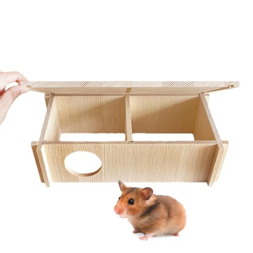 Mehrkammer-Hamsterhaus-Labyrinth, Hamsterhaus aus - Rechteckiger 2-Zimmer-Tunnel für große Light Weight und Haustiere zum Erkunden von Spielzeug,Abnehmbarer Aktivitätsraum mit Mehreren von yztju