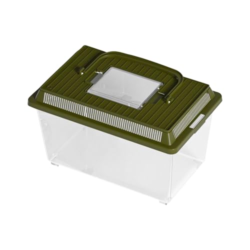 Terrarium | Reptilien-Futterbox & Schlangen-Zuchtbecken | Tragbarer Transportbehälter Mit Griff Für Haustiere, Geckos Und Frösche Terrarium | Reptilien-Futterbox & Schlangen-Zuchtbecken | Tragbarer Transportbehälter Mit Griff Für Haustiere, Geckos Und Frösche von yztju