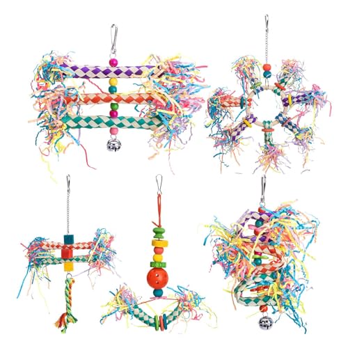 Zerkleinerungsspielzeug für Vögel, Nymphensittich-Kletterspielzeug, Lovebird Shredding Tool, Kletterzubehör für Nymphensittiche, Aras Zerkleinerungsspielzeug für Vögel, Nymphensittich-Kletterspielzeug, Lovebird Shredding Tool, Kletterzubehör für Nymphensittiche, Aras von yztju