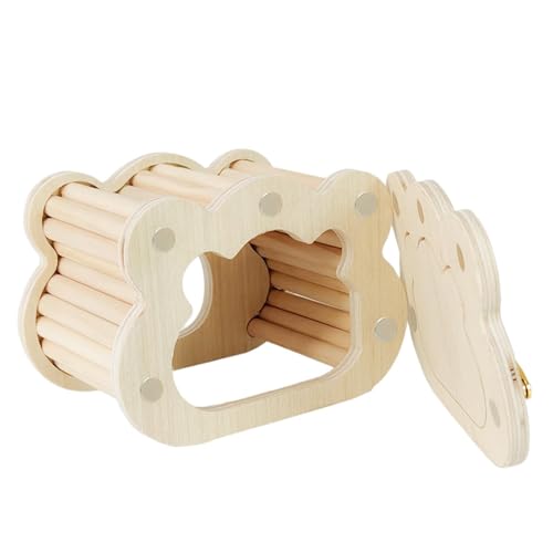 yztju Hamster-Holzhaus,Hamster-Versteckhaus aus Holz - Niedliche Wolke formt winziges Light Weight Kleine Haustiere Waldhaus Lebensraum, Kleintiere Lebensraum Hütte von yztju