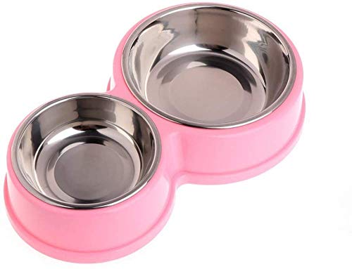 Double Pet Feeder Mit Edelstahl-Wasserzufuhr Für Hunde Und Katzen von zaizai