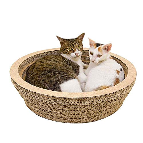 Pet Scratch Board Bowl Pappe Für Katze, Cat Scratcher Large Space Scratching Pad Haustiere Nest Spielzeug Zum Schleifen Von Klauen Körpermassage Rest Scratching Sleeping Resting von zaizai