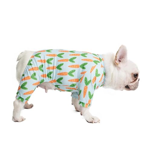 zhendehenziyou Hunde-Shirts, bedruckte Karotten-Winterkleidung mit lustigem, niedlichem Design, kühlender Sommermantel, Haustier-T-Shirts, cooles Welpen-Shirt, Hunde-Outfit, weiches Hunde-Sweatshirt von zhendehenziyou
