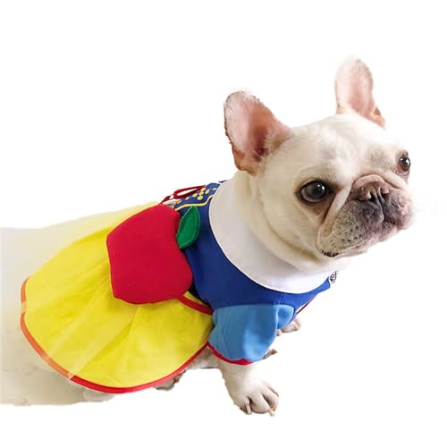 zhendehenziyou Hundekostüm, Haustierkleid, Hundekleid, süßes Katzenkostüm, Kleid, Prinzessinnenkleid, Cosplay-Kleidung für kleine Hunde, Französische Bulldogge, Teddy, Corgi, Mops, Ragdoll-Katze, von zhendehenziyou