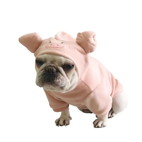 zhendehenziyou Pullover für Hunde und Katzen, für den Winter, mit Schwein und Schwein, Schweinefleisch, für Weihnachten, Urlaub, Größe M von zhendehenziyou