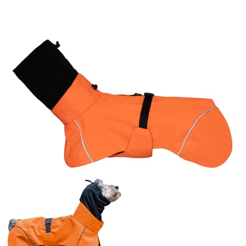 zjhukfmc Hunde-Regenmantel – Doppelkragen, wasserdichter Hunde-Regenmantel, verstellbar, reflektierend, für mittelgroße Hunde, Welpen und Outdoor zjhukfmc Hunde-Regenmantel – Doppelkragen, wasserdichter Hunde-Regenmantel, verstellbar, reflektierend, für mittelgroße Hunde, Welpen und Outdoor von zjhukfmc