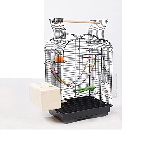 zlw-shop Vogelkäfig Halbrund Sittichkäfig Metall Tigerhaut Mönch Starling Käfig Hängender Käfig Modisch für Sittich Kanarienvogel Liebe Vogelflugkäfig von zlw-shop