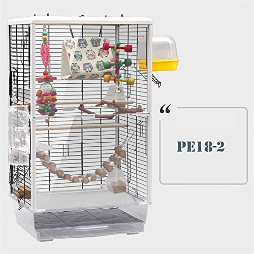 zlw-shop Vogelkäfig Papageienkäfig Großer Acryl Transparent Vogelkäfig Vogelkäfig Dekoration Hängematte Zelt Nest Flugkäfig (Farbe: PE18-2) von zlw-shop