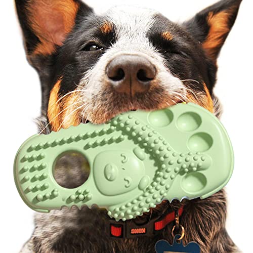 Znet-au Hundespielzeug in Hausschuhform, langlebiges Zahnenspielzeug für Welpen, mittelgroße, große Hunde, langlebiges, unzerstörbares Hundespielzeug für aggressive Kauer von EELHOE