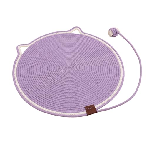 Celery Pets Dual Scratching Pad for Cats, Celery Pets Cat Scratcher Mat, Woven Cotton Pad Cat Scratching Mat Scratch-Resistant and Wear-Resistant (Purple,35cm) von zoocco