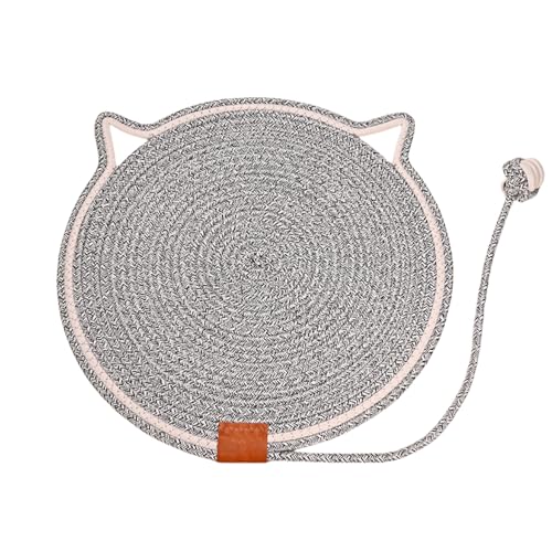 Celery Pets Dual Scratching Pad for Cats, Celery Pets Cat Scratcher Mat, Woven Cotton Pad Cat Scratching Mat Scratch-Resistant and Wear-Resistant (Water Ripple Color,35cm) von zoocco