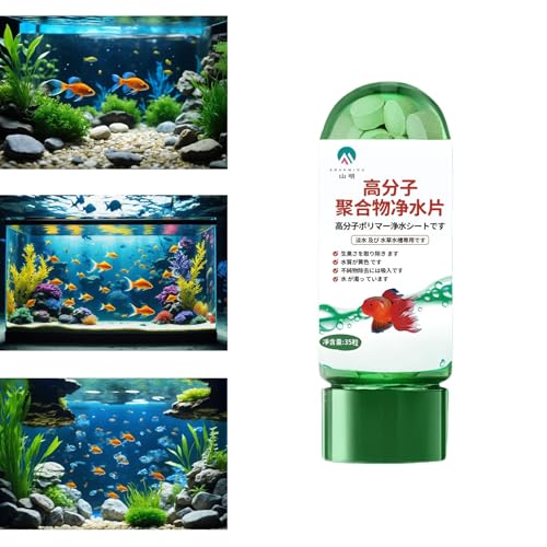 Powerful Aquarium Water Purification Tablet, Water Purification Tablets for Fish Tank, 2025 New Water Purification Tablets Fast Water Purification (1pcs) von zoocco