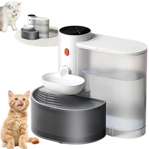 Smart Pet Water Fountain, Pet Water Fountain No Filter Needed, Smart Pet Water Fountain No Filter, 3l/106oz Smart Cat Water Fountain, 180 Days Endurance Ultra Silent Design von zoocco