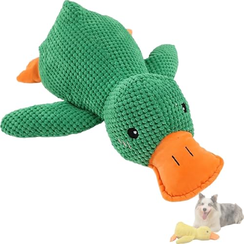 zoocco Quacker Calming Duck Toy, Calming Duck for Dogs, The Mellow Dog Calming Duck, Quack-Quack Duck Dog Toy (Green) von zoocco