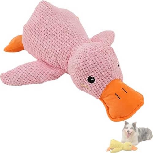 zoocco Quacker Calming Duck Toy, Calming Duck for Dogs, The Mellow Dog Calming Duck, Quack-Quack Duck Dog Toy (Pink) von zoocco