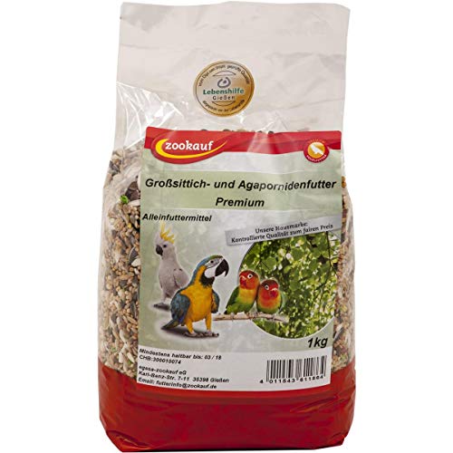 zookauf Vogel Futter Premium für Großsittich 1 kg von zookauf