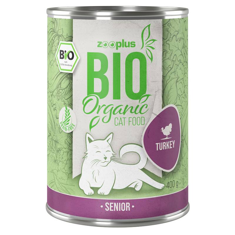 18 + 6 gratis! 24 x 400 g zooplus Bio - Senior Pute von zooplus Bio