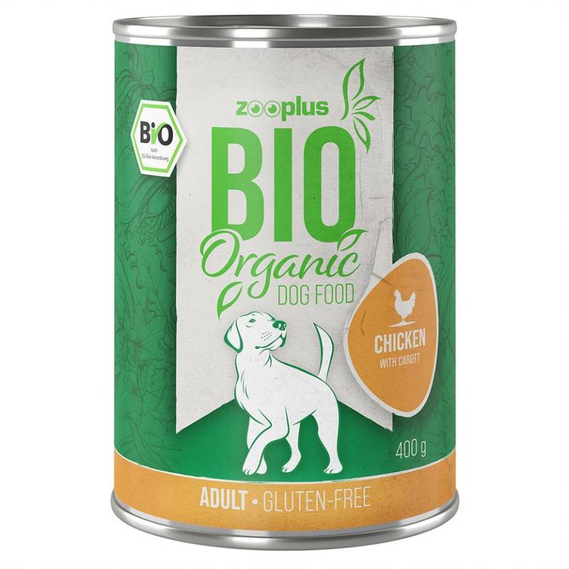 zooplus Bio 1 x 400g zum Sonderpreis - Bio Huhn mit Karotte von zooplus Bio