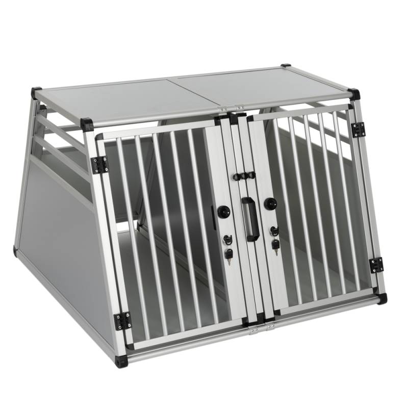 Autohundebox AluRide Doppelbox - B 97 x T 92 x H 68 cm (Größe XL) von zooplus Exclusive