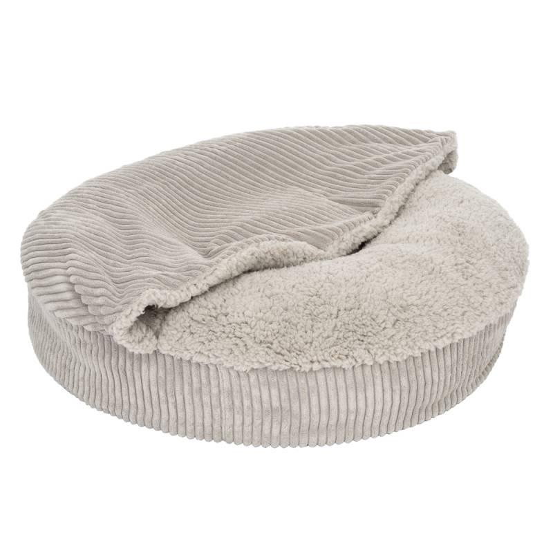 Hundebett Flocke - Ersatzbezug Ø 90 cm, hellgrau (mit Kuscheldecke) von zooplus Exclusive