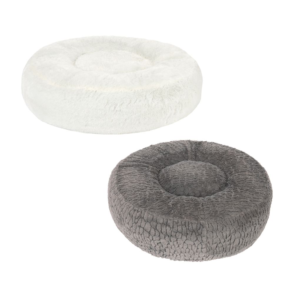 Kombi-Paket: Hundebett Flocke + passende Ersatzbezüge - Bett Ø 125 x H 25 cm + Ersatzbezug Ø 125 cm, grau Kombi-Paket: Hundebett Flocke + passende Ersatzbezüge - Bett Ø 125 x H 25 cm + Ersatzbezug Ø 125 cm, grau von zooplus Exclusive