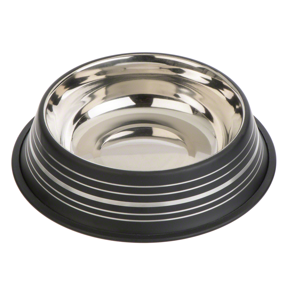 Silver Line Edelstahlnapf mattschwarz - Sparset: 2 x 450 ml, Ø 20 cm Silver Line Edelstahlnapf mattschwarz - Sparset: 2 x 450 ml, Ø 20 cm von zooplus Exclusive