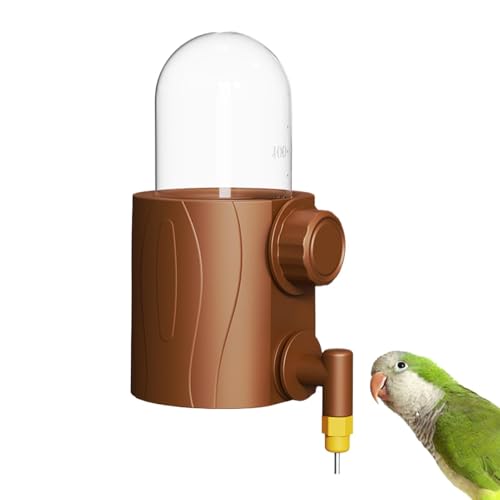 Automatic Bird Drinker with 250ml Water Feeding Bottle, Pet Cage Supplies Drink Tool, Convenient Animal Water Container, Drinking Accessory for Bird Cages, Easy to Use and Refill von zwxqe