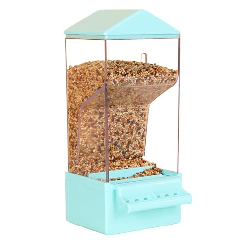 Automatic Bird Feeder, Smart Parakeet Dispenser, Anti-Spill Food Container, Large Capacity Bird Feeder, Durable Cage Accessories for Backyard, Cockatiels, Finches, and Squirrels von zwxqe