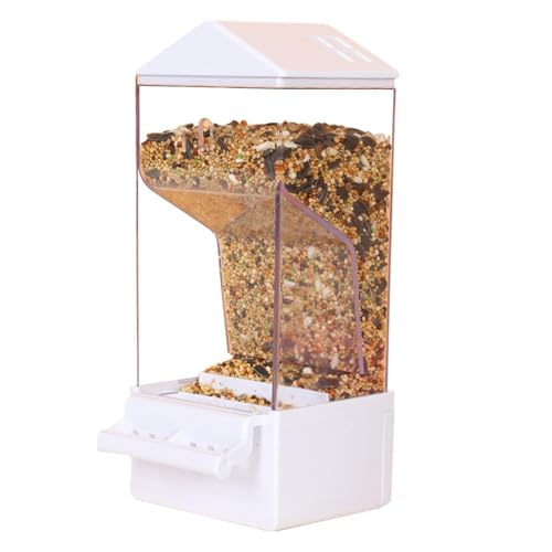 Automatic Bird Feeder, Smart Parakeet Dispenser, Anti-Spill Food Container, Large Capacity Bird Feeder, Durable Cage Accessories for Backyard, Cockatiels, Finches, and Squirrels von zwxqe