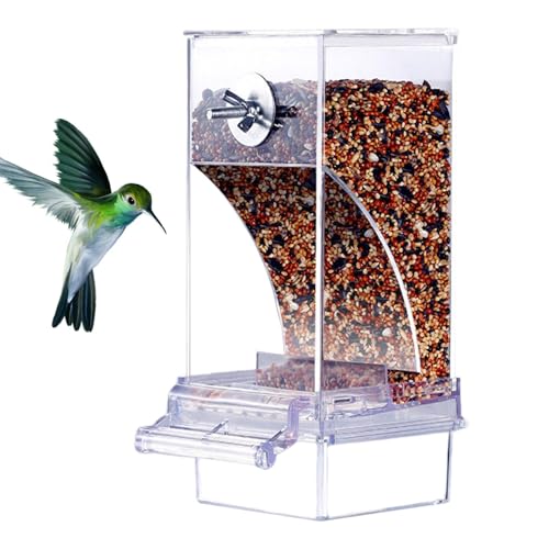 Automatic Bird Feeder for Cage, Parrot Food Feeder, No Clutter Bird Feeder, Bird Cage Feeder, Parakeet Feeder, Bird Cage Accessories for Parakeets, Cockatiel Feeder, Parakeet Cage Feeder, Parrot Cage von zwxqe