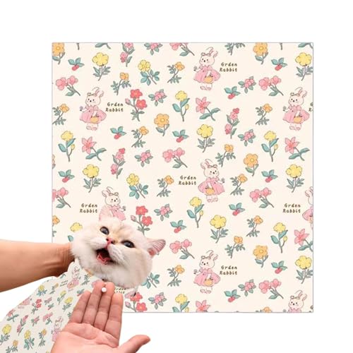 Cat Swaddle Wrap, Pet Grooming Wrap, Grooming Anti-Scratch Wrap, Anti-Escape Pet Wrap, Cute Cat Swaddle, Cat Grooming Tool, Pet Grooming Restraint, Anti-Scratch Cat Wrap, Grooming Swaddle for Cats, von zwxqe