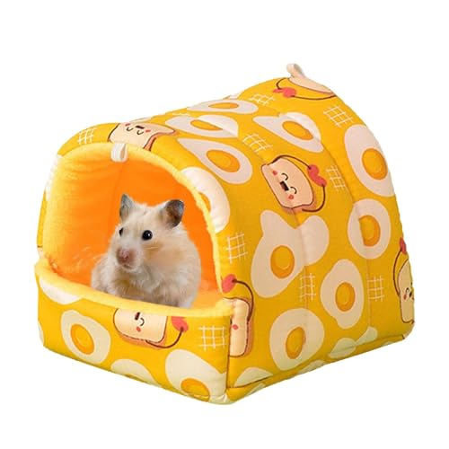 zwxqe Hamster House, Bunny House Cozy Hamster House, Small Animal Bed with Thickened Design for Hamsters, Bunnies, Ferrets, Parrots, Hedgehogs, Warm and Soft Animal House von zwxqe