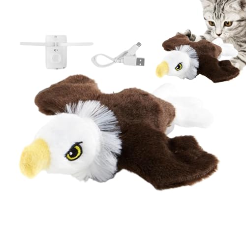 Interactive Bird Toys For Cats, Automatic Chirping Bird Toy, Jumping Moving Bird Cat Toy, Bird Cat Toy With Catnip, Indoor Cat Toys for Bored Cats, Adult Cat Interactive Toy, Automatic Cat Chirping Bi von zwxqe