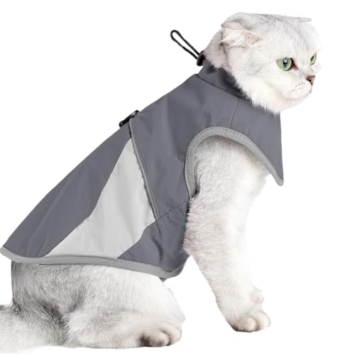 Katzen-Winterjacke, wasserdichter Katzenmantel, warme Katzenweste, Hund, Kaltwetterjacke, winddichter Katzenmantel, Winter-Katzenmantel, Hunde-Wintermantel, Katzenwarmer Mantel, von zwxqe