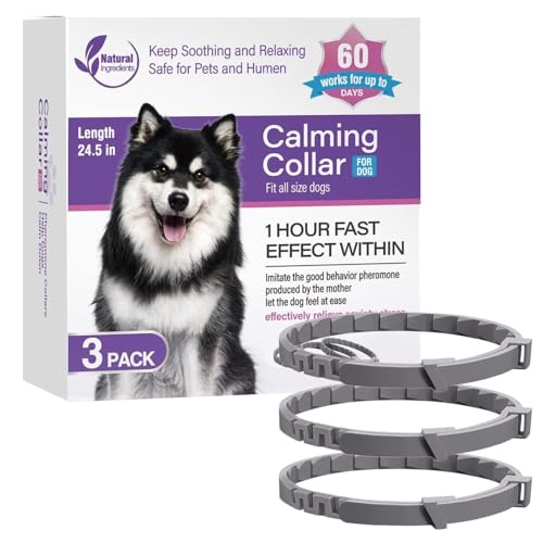 Komfort-Hundehalsband, Stressabbau, ruhiges Haustierhalsband, dauerhafte beruhigende Lösung, natürliche beruhigende Pheromone, verstellbares Pheromon-Halsband, Änderung des Hundeverhaltens, von zwxqe
