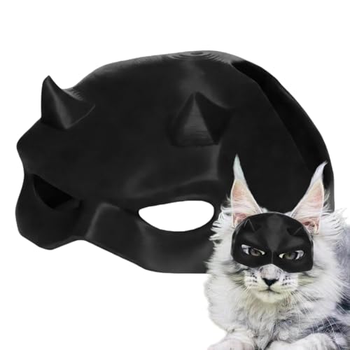 Pet Cat Masque, Halloween Pet Headwear, Creative Kitten Costume, Cat Half Face, Pet Role-Playing Accessories, Christmas Pet Headgear, Stylish Pet Masques, Unique Cat Coverings, Kitten Cosplay GEA von zwxqe