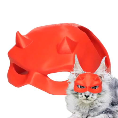 Pet Cat Masque, Halloween Pet Headwear, Creative Kitten Costume, Cat Half Face, Pet Role-Playing Accessories, Christmas Pet Headgear, Stylish Pet Masques, Unique Cat Coverings, Kitten Cosplay GEA von zwxqe