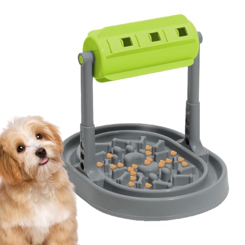 Pet Rolling Slow Feeder, Rolling Pet Puzzle Toys, Hundetraining Slow Feeder Bowl, Leakage Food Feeder, Slow Feeding Bowl For Dogs, Cat Slow Feeder Toy, Interactive Pet Feeding von zwxqe