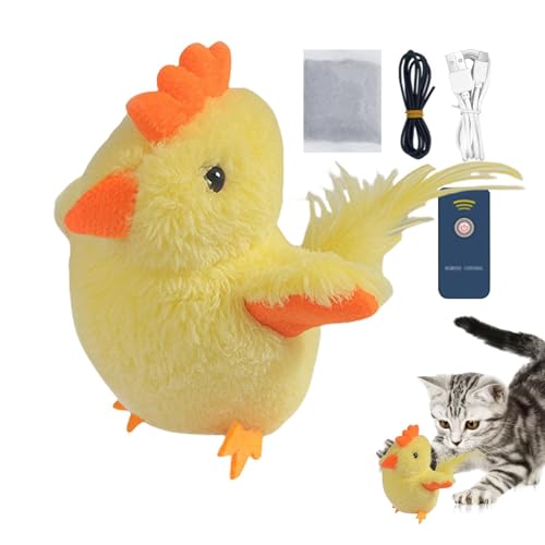 Realistic Flapping Bird for Cats, Feathered Cat Toy with Catnip, Flapping Bird Catnip Toy, Flying Bird Interactive Cat Toy, Cozy Kitten Feather Toy, Catnip Toy for All Breeds, Flying Bird Toy for Cats von zwxqe