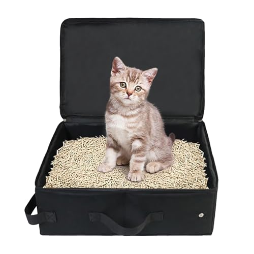 Reise Katzentoilette - Tragbare Katzentoilette Für Katzen,Dicht Faltbar Wasserdicht Tragetasche Mit Deckel Griff Haustierbedarf Für Auto Zuhause Camping Flugzeug Reise Katzentoilette - Tragbare Katzentoilette Für Katzen,Dicht Faltbar Wasserdicht Tragetasche Mit Deckel Griff Haustierbedarf Für Auto Zuhause Camping Flugzeug von zwxqe