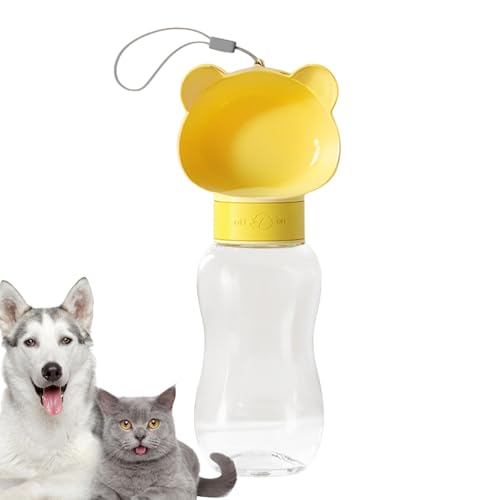 Tragbare Hundewasserflasche, Haustier Welpen Wasserspender Outdoor Haustier Trinkbecher Wandern Hund Wasserspender Welpen Wasserflasche Haustier Trinkflasche Reise Haustier Wasserflasche Hund von zwxqe