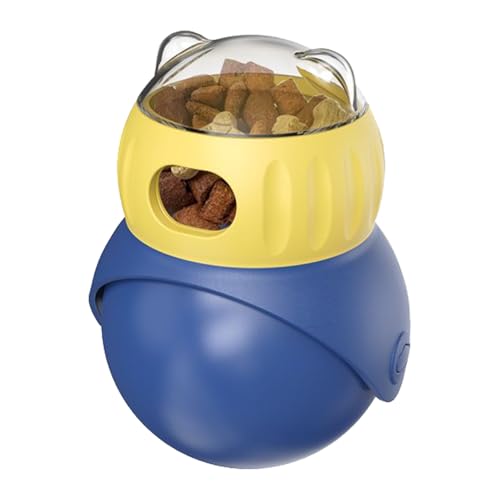 Treat Dispensing Ball Cat Slow Feeder, Refillable Adjustable Food Dispenser, Leaking Ball Pet Feeders, Interactive Training Enrichment, Ideal for Puppy Kitten Daily Feeding Treat Dispensing Ball Cat Slow Feeder, Refillable Adjustable Food Dispenser, Leaking Ball Pet Feeders, Interactive Training Enrichment, Ideal for Puppy Kitten Daily Feeding von zwxqe