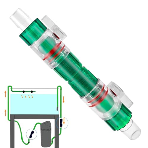 zwxqe Aquarium Water Flows Control Valve, Quick-Release Hose Connector Leak-Proof Design, Adjustable Flows Regulator,Resistant Material, Ideal for Freshwater and Saltwater Fish Tanks von zwxqe